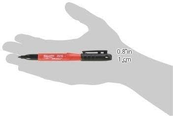 Milwaukee 48-22-3104 Inkzall Point Marker, Fine, Black, 4-Pack