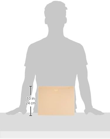 Amazon Basics File Folders Jacket, Reinforced Straight-Cut Tab, Flat-No Expansion, Letter Size, Manila, 100-Pack - AMZ600