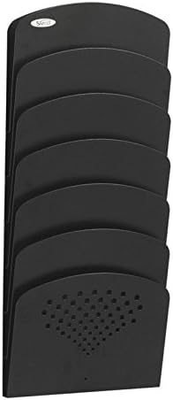 Safco 7-Pocket, Steel Wall Rack, Fits Legal & Letter-Size File/Folders, Document Holder with Mounting Hardware Included