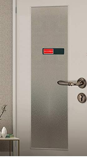 Vacant Occupied Office Sign, Occupied Sign for Bathroom Door, Privacy Sign for Home Restroom Conference Room, Occupied Vacant Sign for Restaurant Hotel Hospital, 7'' x 2'' - Black
