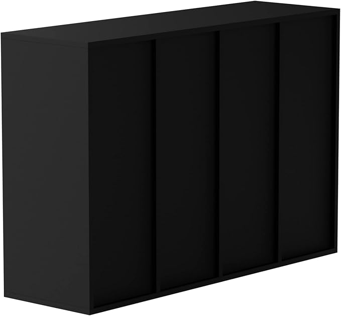 VEVOR Wood Literature Organizer, 36 Compartments, Mailboxes Slot with Removable Shelves, File Sorter for Office, Home, Classroom, or Mailrooms Organization, Black