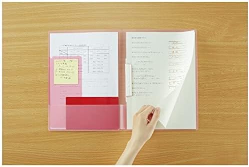 Kokuyo Campus Easy to Review Print File, Clip Folder, File Folder, A4, Pink, Japan Import (FU-CE755P)