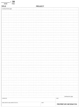 BookFactory Extra Large Lab Notebook - 168 Pages (.25" Grid Format), 8 7/8" x 13 1/2" (Oversized), Green Imitation Leather Cover, Section Sewn Hardbound Laboratory Notebook (LIRPE-168-OGR-A-LGT1)