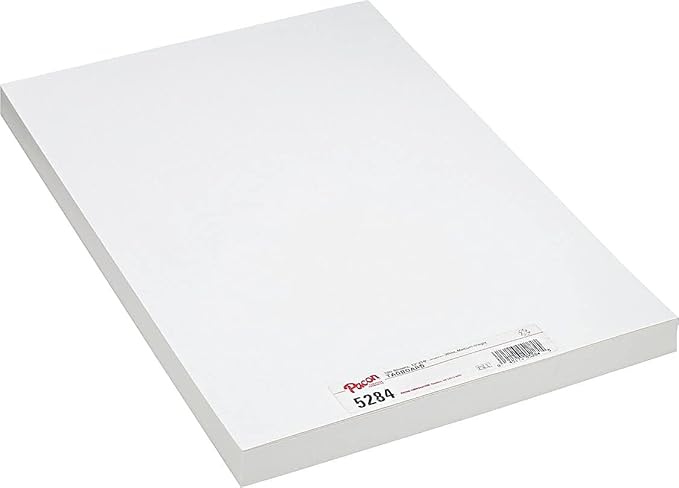 Pacon Medium Weight Tagboard, 12 x 18 Inches, White, 100 Sheets (5284)