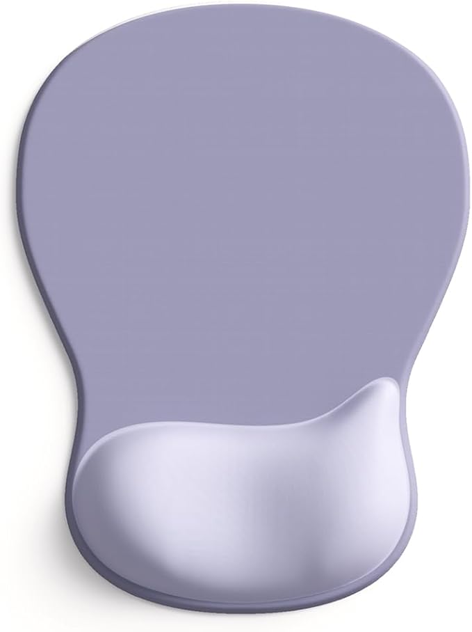 ErgoComfort Gel Wrist Rest Mouse Pad-Ergonomic Office Mousepad with Wrist Support-Non-Slip, Design Desk Accessories Mat for Home&Game Decor (06Lavender Haze)