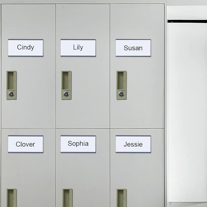 Magentic Label Holders 3x6 Inch, Magnetic Labels for Shelving,Magnetic Data Card Holders File Cabinet Labels,Pack of 30