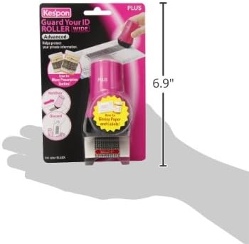 Guard Your ID ADVANCED WIDE Roller Identity Theft Prevention Security Stamp PINK (38493)