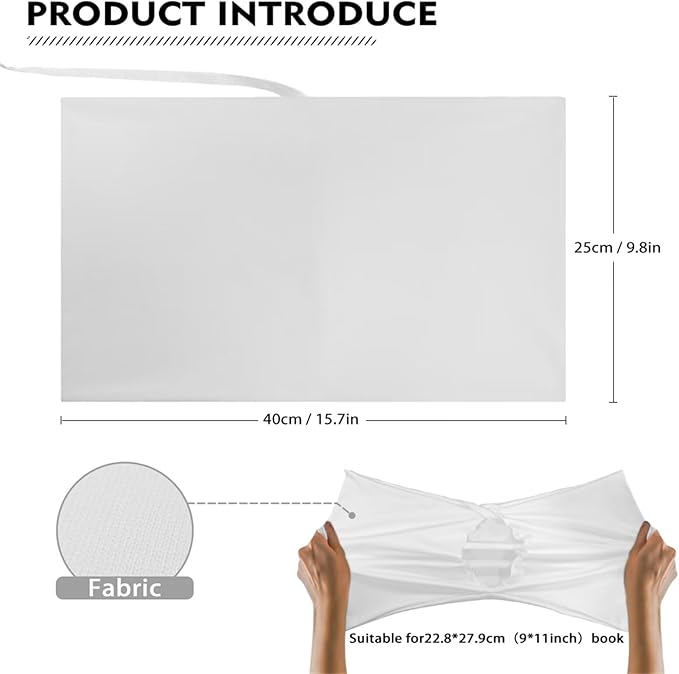 Gomyblomy Sea Turtle Book Covers Book Sox Stretchable Book Protector 9-11 Inch Book Sleeve Cover Suitable for Most Hardcover/Paperback Books, Reusable Book Jackets for Book Lovers