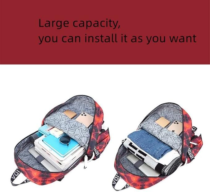 Soccer Superstar M-essi 10 Multifunctional Laptop Backpack Teenage Travel Backpack Fans Schoolbag (H2)