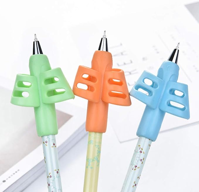 JuneLsy Pencils Grips Pencils Grips for Kids Handwriting Posture Correction Training Writing AIDS for Kids Toddler Preschoolers Students Children Special Needs (12PCS)