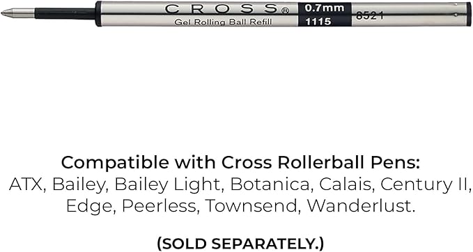 Cross Selectip Gel Rollerball Pen Refill - Blue - Dual Pack