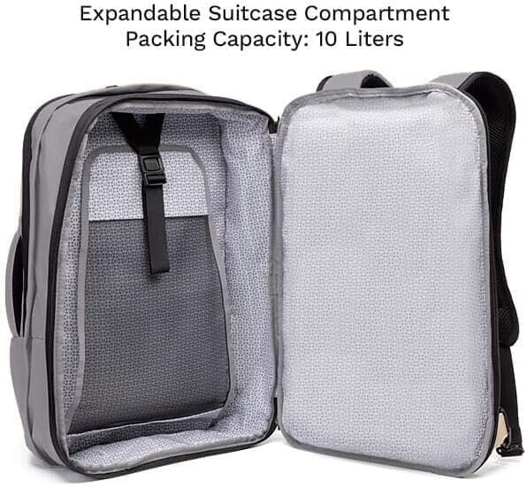 Knack Small Series 2 Laptop Backpack Fits up to 16 Inch Laptops - Knack Bags Carry-On Backpack, TSA Approved, Expandable Travel Backpacks With 2 Day Outfit Capacity, Alloy Gray