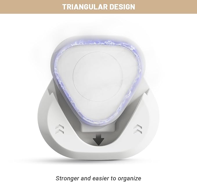 JUMEIHUI 6 Pack Magnetic Remote Control Holder Wall Mount,Convenient and Stylish TV Remote Organizer for Home Office School Supply Storage,No Drilling, Strong Magnet (White)