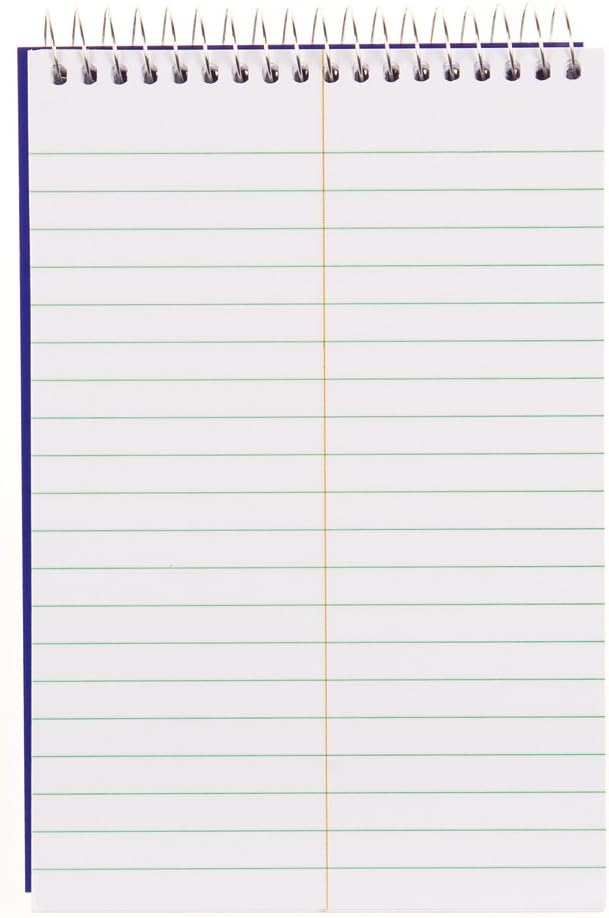 Blueline high-capacity steno pad, medium/college rule, blue cover, 180 white 6 x 9 sheets