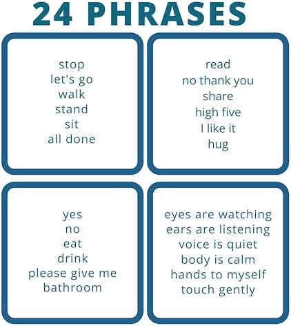 Communication Cards: Basic Phrases with Book Ring - Heavy Duty