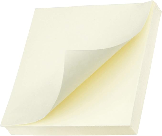Highland Sticky Notes, 3 x 3 Inches, Yellow, 12 Pack (6549)