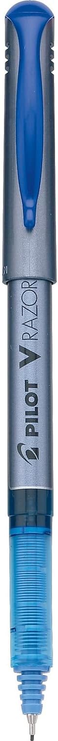 Pilot V Razor Point Liquid Ink Markers, Extra Fine Point, Blue Ink, 12-Pack (11021)