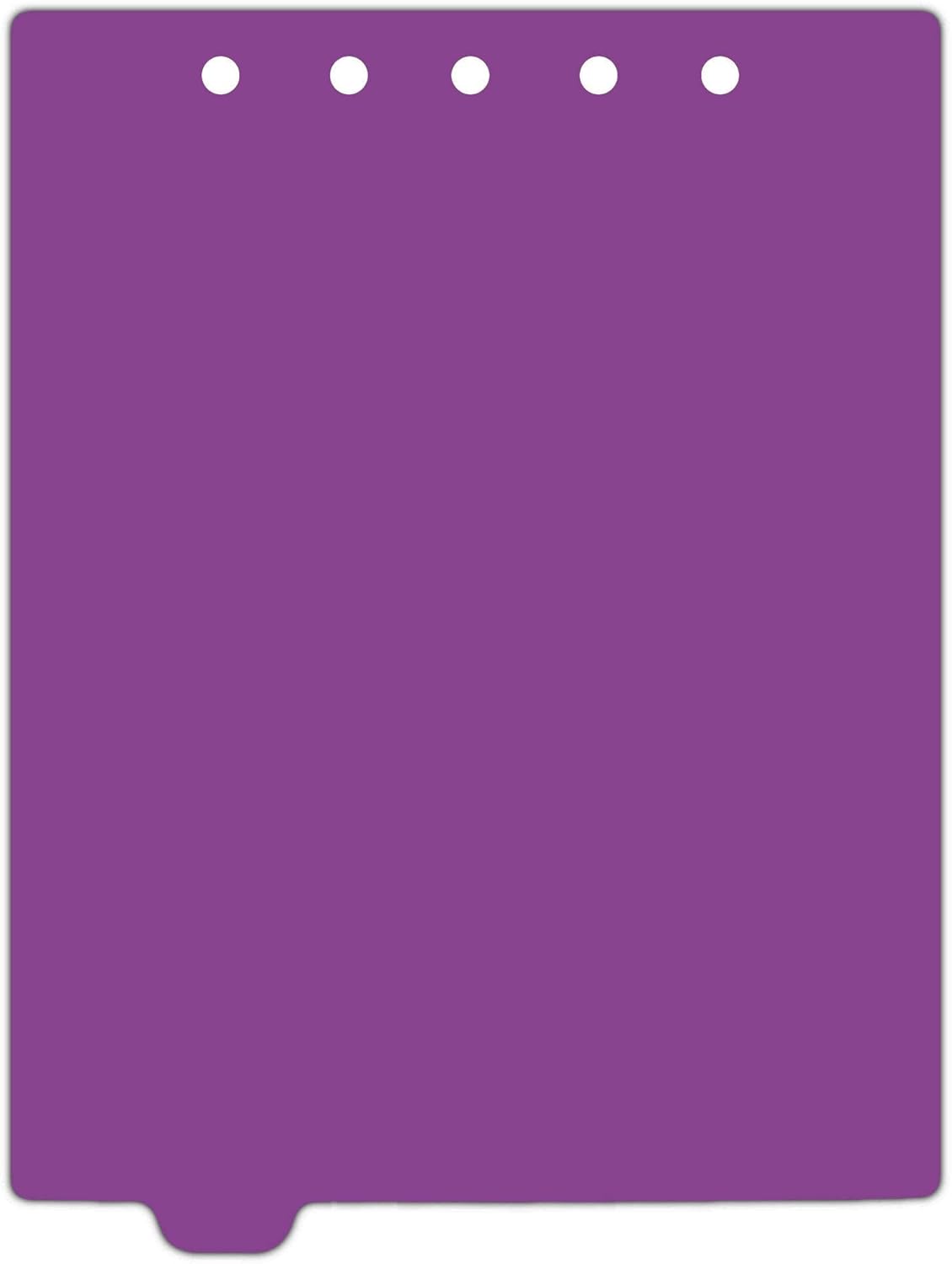 Carstens - Heavy Duty Plastic Ring Binder Dividers, Bottom Tab, 1/9 Cut, Tab 2 Position, US Letter, Purple, Case of 50, (2619-22CS) - Ideal Medical Chart Dividers or Index Tabs for 3 Ring Binders