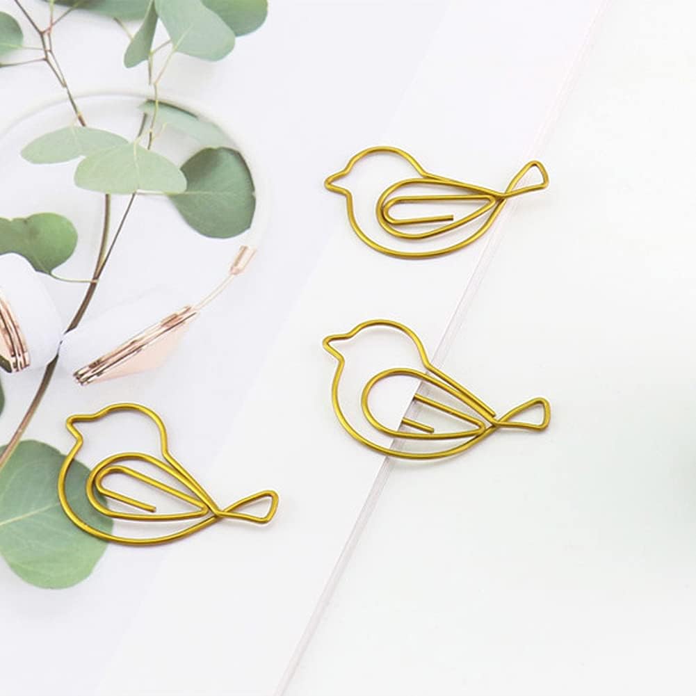 30Pcs Cute Bird Paper Clip JruiZhp Creative Decoration - Suitable for Home, School, and Office Use - Stationery Paper Clip and Binder (Design A)