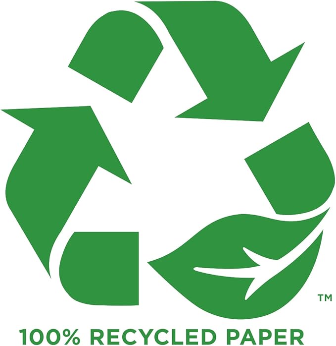 KAISA Filler Paper 8 x10.5inch Recycled Loose Leaf Paper, College Ruled, 3-Hole Punched for 3-Ring Binder Paper, 125Sheets/Pack 3pack, F12501C-R