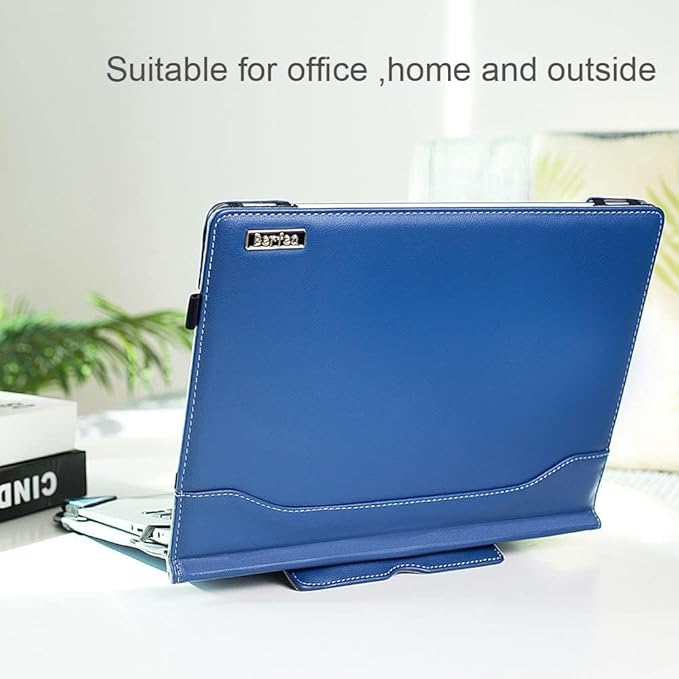 Laptop Case Cover Compatible with Dell Inspiron 14 5402 5405 5408 5409 5410 5490 5498 5401 14 inch Notebook Sleeve PU Leather Stand Hard Protective Skin