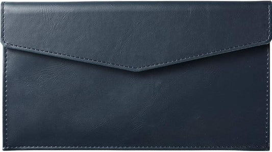 Kingjim 1994LU Nei Document Case, Envelope Size, Synthetic Leather, Leather, U, Navy