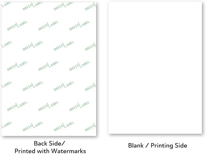 Koala Printable Clear Sticker Paper - ONLY for LASER Printer - 8.5x11 Inch 20 Sheets Full Sheet 100% Transparent Label Paper for DIY Personalized Decals, Labels