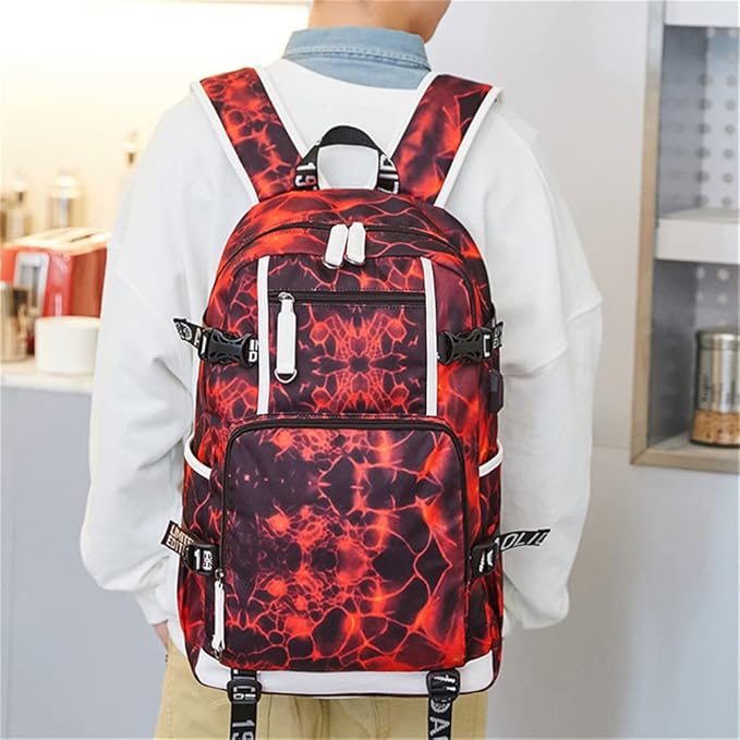 Soccer Superstar M-essi 10 Multifunctional Laptop Backpack Teenage Travel Backpack Fans Schoolbag (F3)