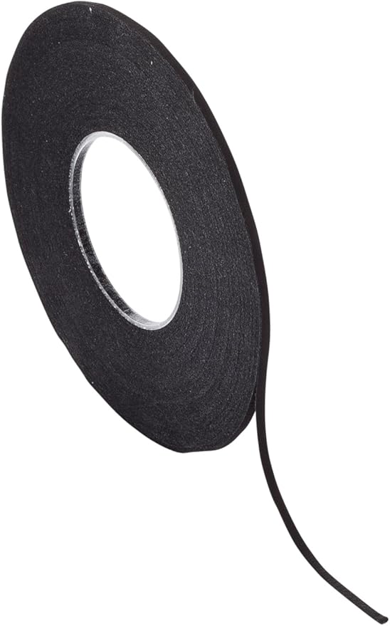 Chartpak Graphic Art Tape, 1/16 W x 648 L Inches, Black Crepe, 1 Roll (BGCP6201)