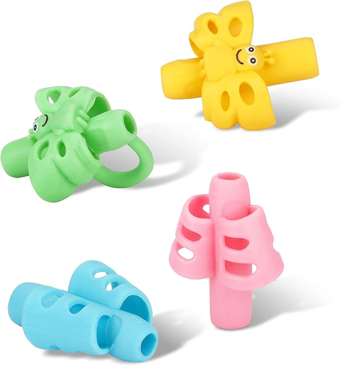 KOABBIT - Pencil Grippers for Kids Handwriting, Pencil Grip for Toddlers 2-4 Years, Pencil Helper for Kids Learning to Write,Pencil Holder Trainer Writing aid Elementary Teaching Tools