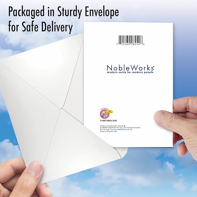 NobleWorks Hilarious Belated Birthday Greeting Card with 5 x 7 Inch Envelope (1 Card) Talk To Myself C10075BEG