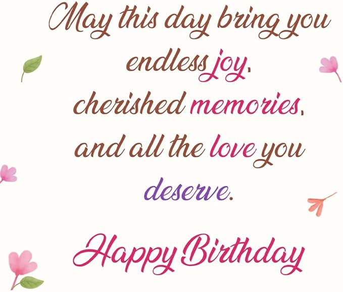 Prime Greetings Sister In Law Birthday Card, Made in America, Eco-Friendly, Thick Card Stock with Premium Envelope 5in x 7.75in, Packaged in Protective Mailer