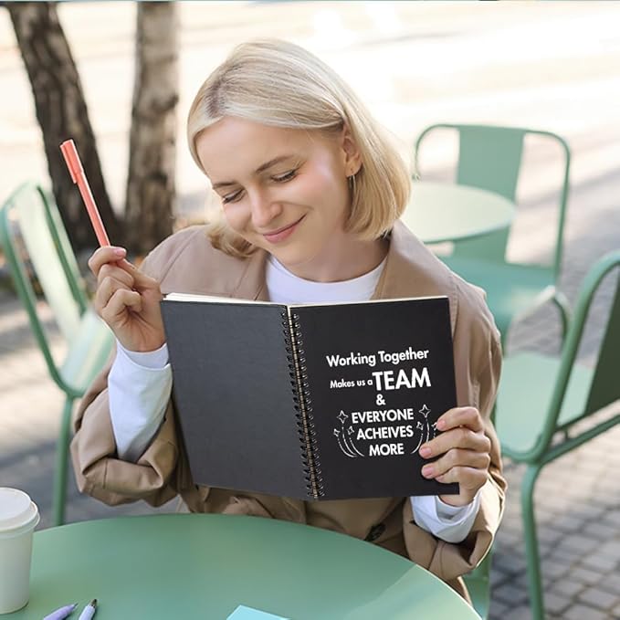 Working Together Make Us A Team 160 Blank Pages Spiral Notebook, Team Notebooks for Employees, Team Gifts for Staff, Teamwork Gifts for Coworkers, Team Member Gifts for Colleagues C