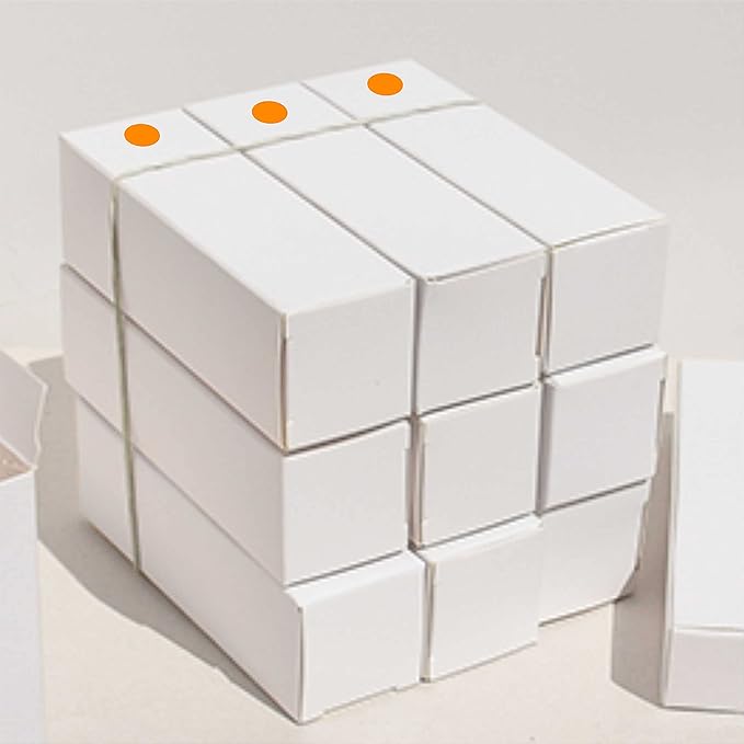 PARLAIM 3/4 Inch Round Permanent Adhesive Color-Code Dot Stickers,1000 Stickers Roll dots Label Dispenser Box Green Circle Stickers Labels (Orange)