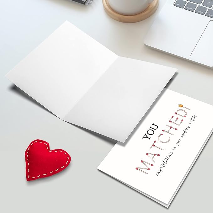 Ogeby Funny Match Day Congrats Card Gifts, Match Day Residency Card Gifts for Him Her, Medical School You Matched Card
