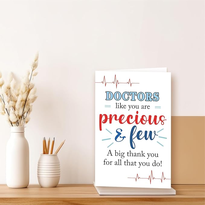 Funny Thank You Doctor Gifts, Perfect Doctor Thank You Card for Him Her, Doctor Birthday Gift Card