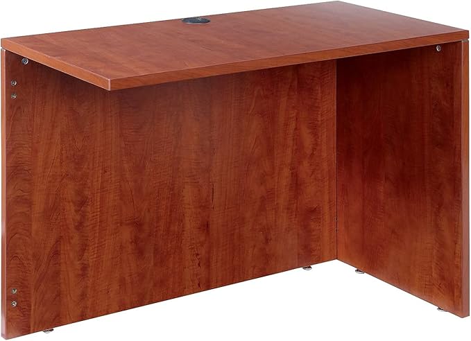Alera ALEVA354224MC Valencia Series 42 in. x 23-5/8 in. x 29-1/2 in. Reversible Return/Bridge Shell - Medium Cherry