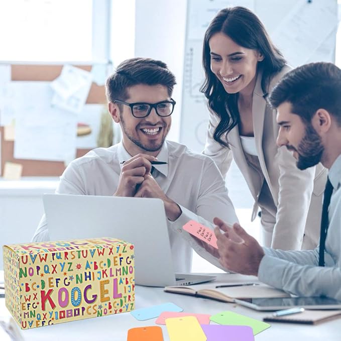 Koogel 1080 Pcs Colored Index Cards, 6 Kinds Colored Notecards Index Cards Flash Cards Blank for School Learning Memory Recipe Cards Child 's Game