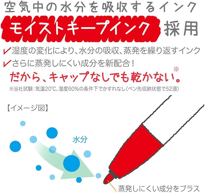 Zebra WYSS22-3C-CR-B Clickart Water-Based Pen, 3 Pieces, With Crocky, B