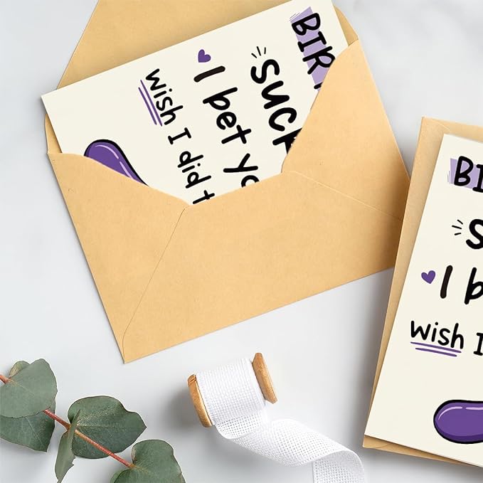 Funny Birthday Card & Gifts for Men, Husband, Boyfriend, and Him, Happy Bday Card