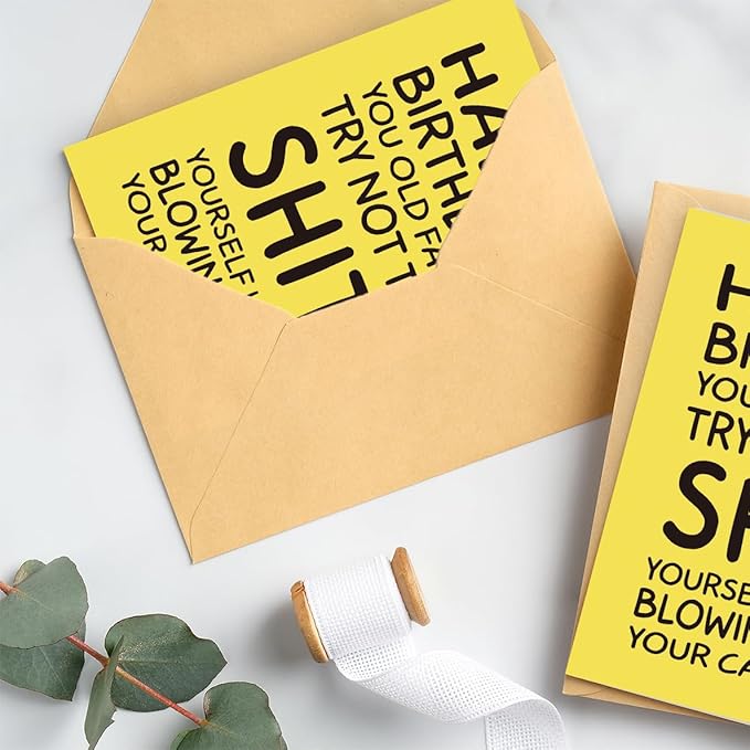 Funny Birthday Card & Gifts for Men Husband Boyfriend Him Dad, Happy Bday Card