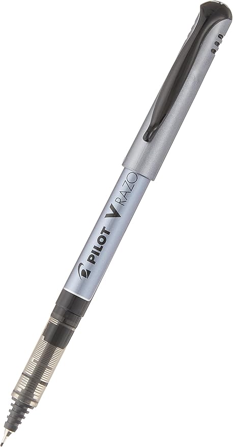 Pilot V Razor Point Liquid Ink Markers, Extra Fine Point, Black Ink, 12-Pack (11020), Dozen Box