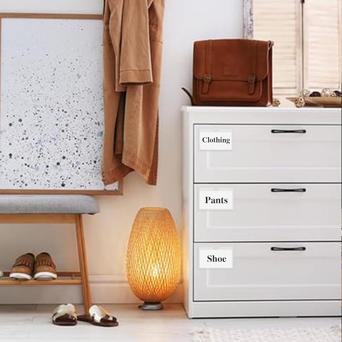 36 Pack Adhesive 2.4" x 3.9" Index Card Pockets with Top Open for Loading, Clear Plastic Labels Holders for Organizing, Storage Bins, Library Card, Totes, Shelves