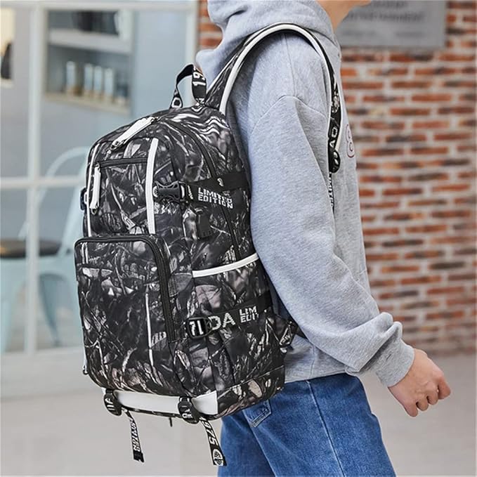 Soccer Superstar M-essi 10 Multifunctional Laptop Backpack Teenage Travel Backpack Fans Schoolbag (D2)