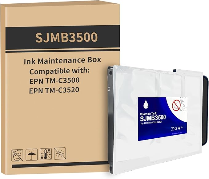 YOUEXPERT SJMB3500 Waste Ink Collector Unit Compatible with TM-C3500 TM-C3510 TM-C3520 C3500 Series Printers Waste Ink Collection Waste Ink Tank (1 Pack)