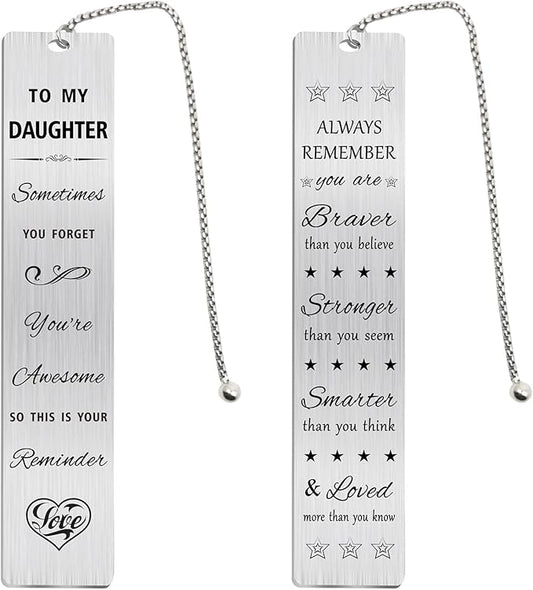 Jzxwan Daughter Christmas Gifts from Mom and Dad, Personalized Birthday Graduation Gifts for Daughter, Sometimes You Forget You're Awesome Gift Ideas for Daughter