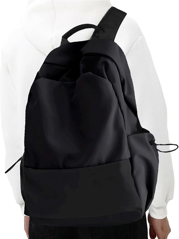 YGR Laptop Backpack for Women and Men, Waterproof Lightweight Travel Daily Rucksack Casual 15.6 inches Computer Bags for College, Black