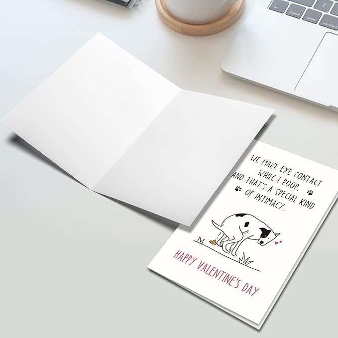 Ogeby Funny Valentines Day Card from Dog, Humor Valentines Day Gifts for Dog Lover, Cute Dog Valentines Gift ideas for Men Women