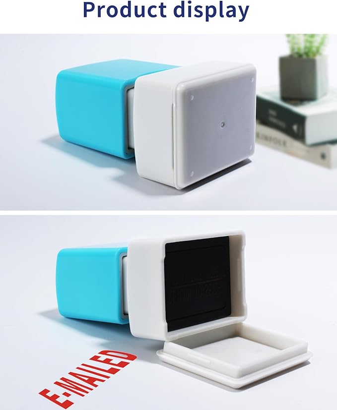 WAFJAMF E-mailed Stamp–Self Inking Rubber Stamp Office Stamp Message Stamp Red Ink-Medium