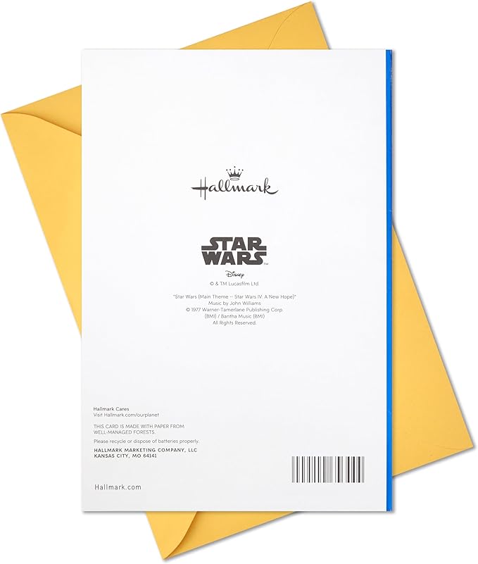 Hallmark Star Wars Funny Birthday Card with Sound (Long, Long, Long Time Ago)
